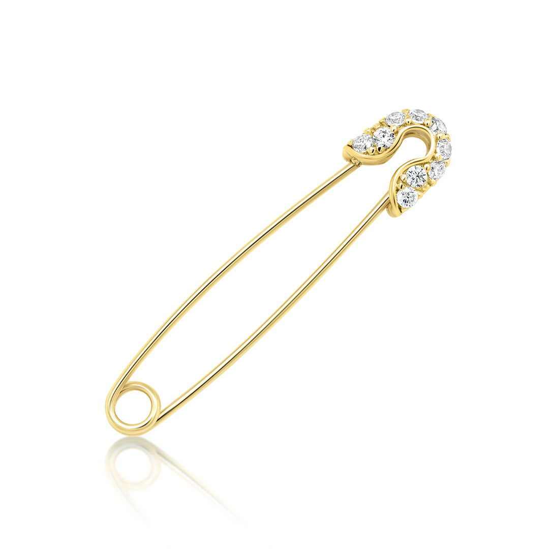 Ac de siguranță din aur galben de 14K