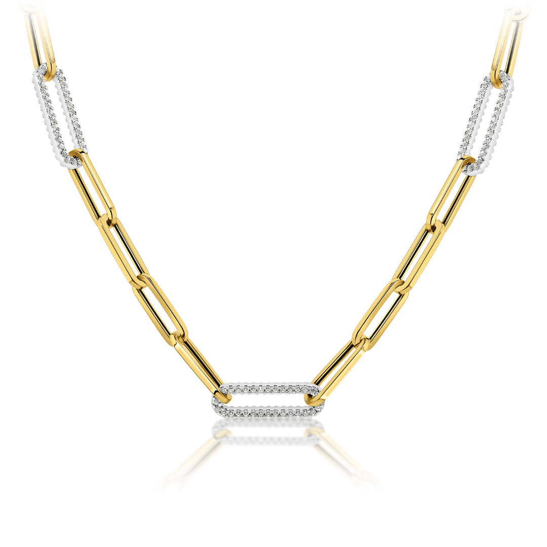 Lanț din aur galben de 14K