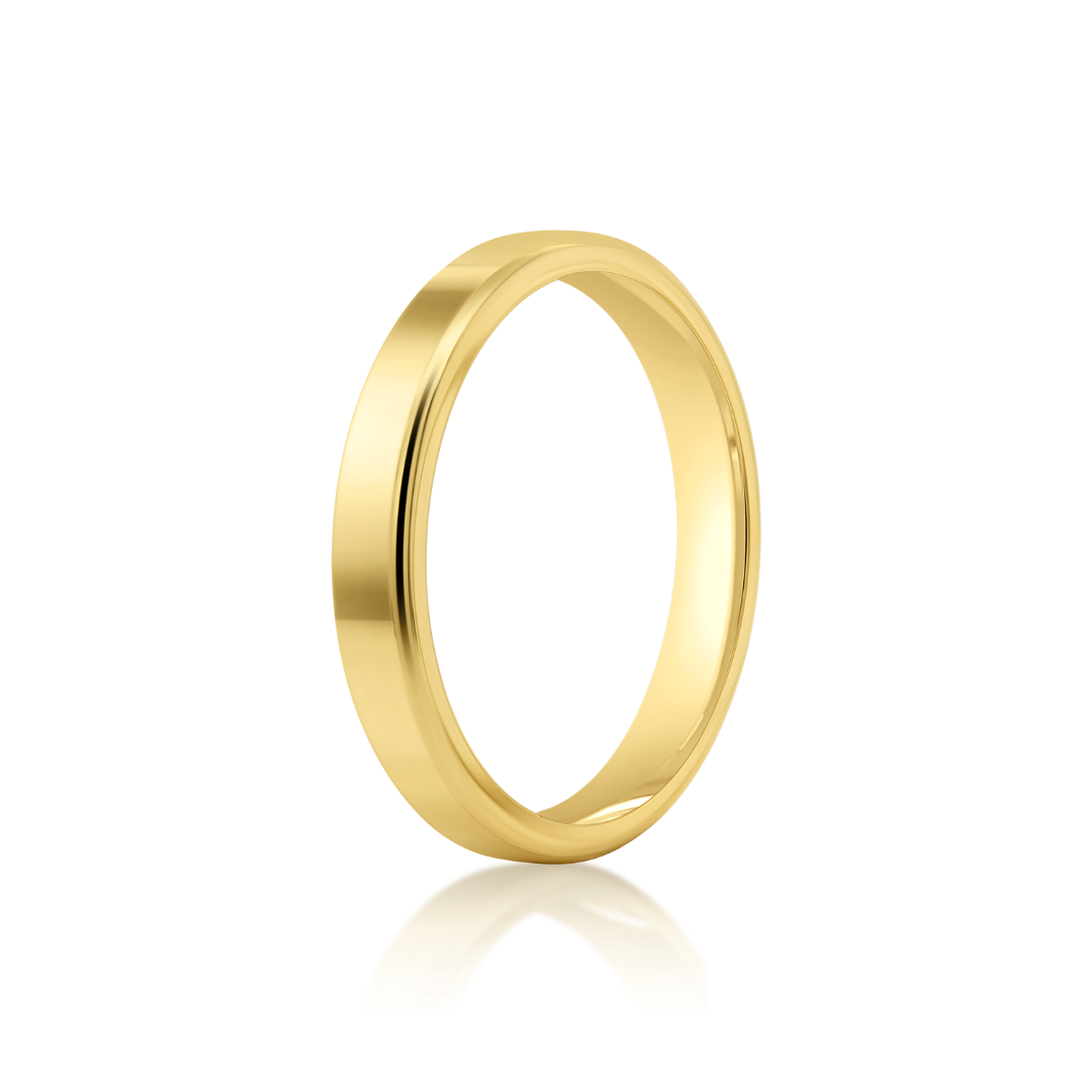 Verighetă bărbat Harmony 423 din aur galben de 14K