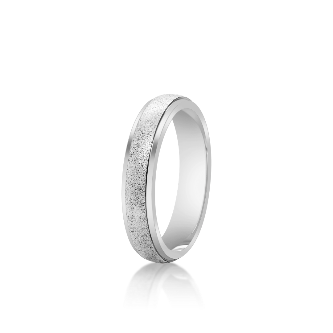 Verighetă damă Classic 525 din aur alb de 14K