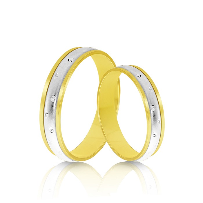 Verighetă damă Charm 206 din aur galben de 14K