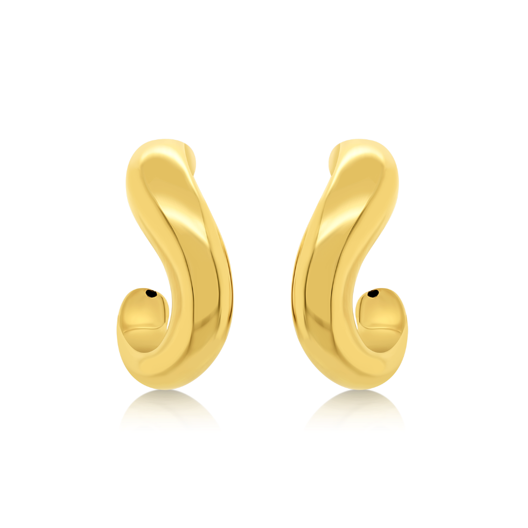Cercei din aur galben de 14K