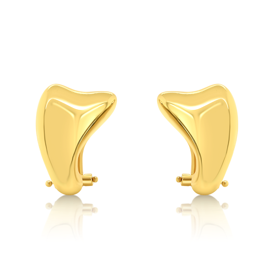 Cercei din aur galben de 14K