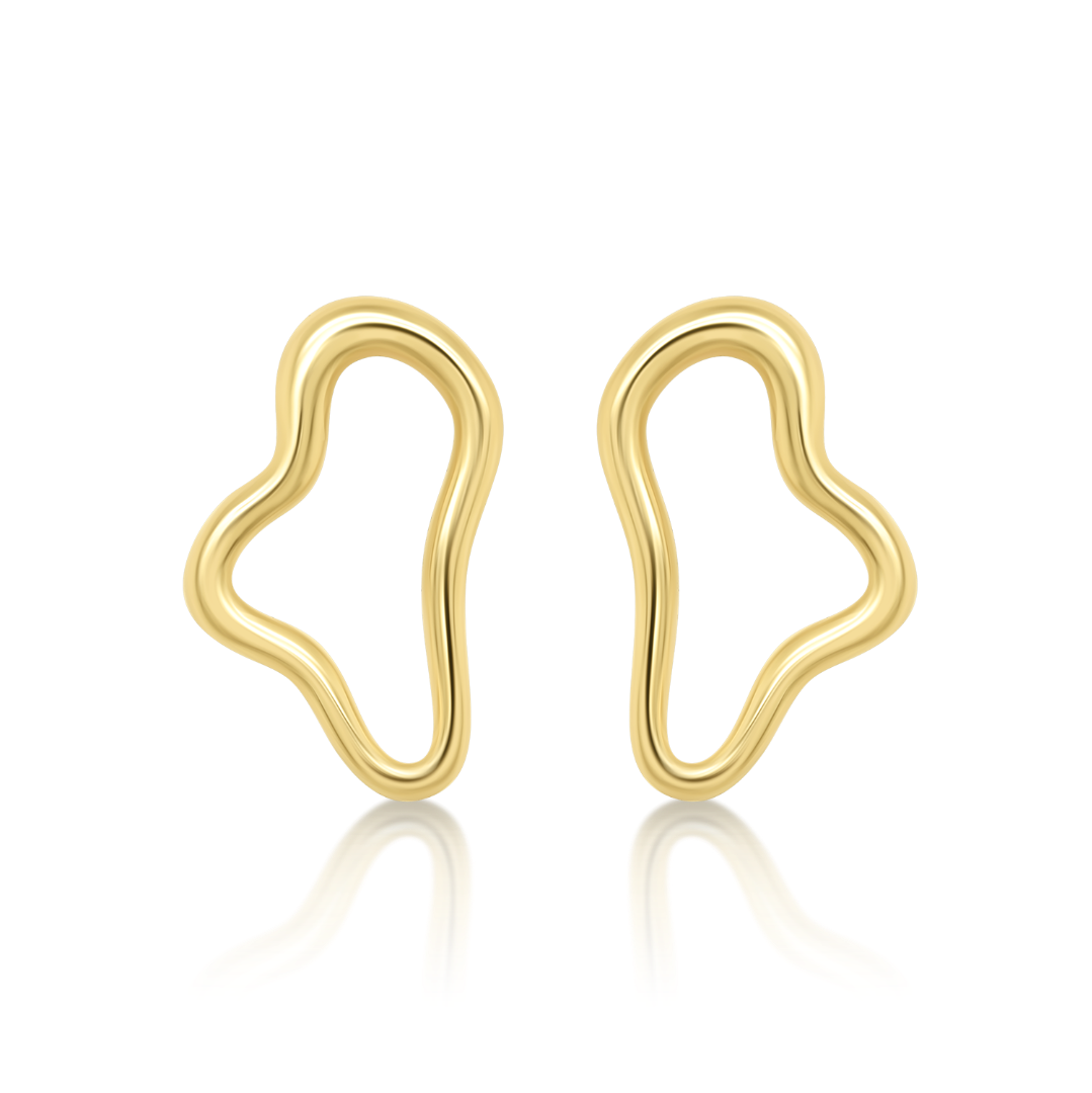 Cercei din aur galben de 14K